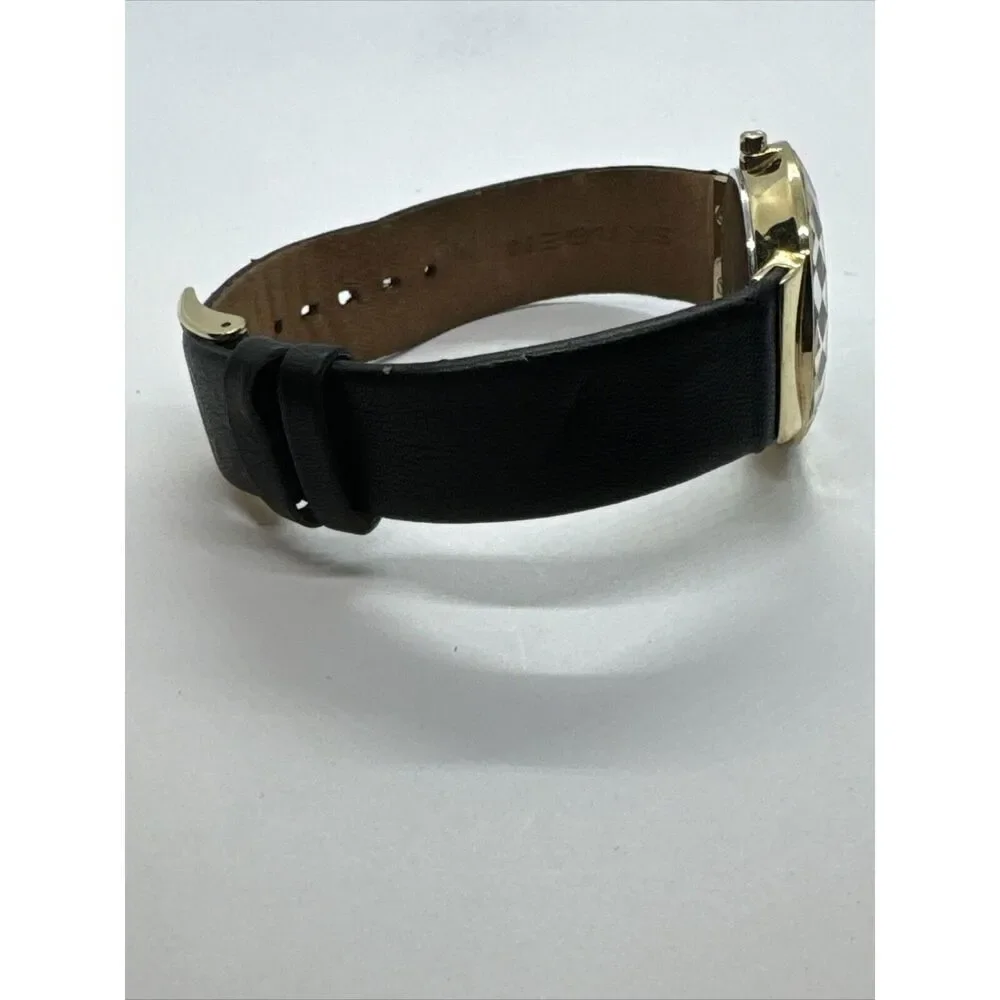 Skagen SKW2124 Women's Black Leather Strap Analog Dial Quartz Wrist Watch JNA925